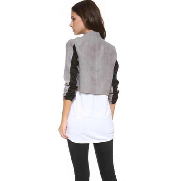 HOUSE OF HARLOW COLTRANE FAUX SUEDE JACKET - Picture 2 of 5